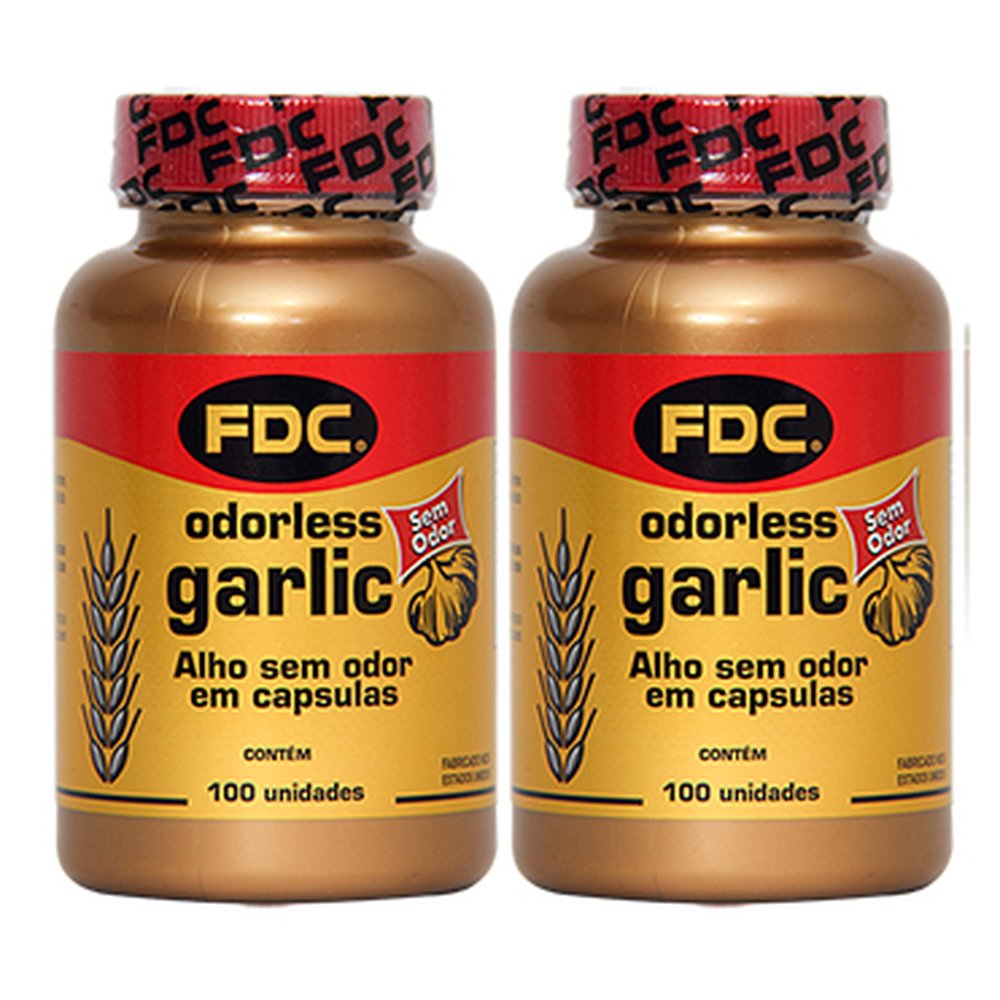 KIT FDC Odorless Garlic - Alho sem Odor - 100´s - LEVE 2 PAGUE 1.5