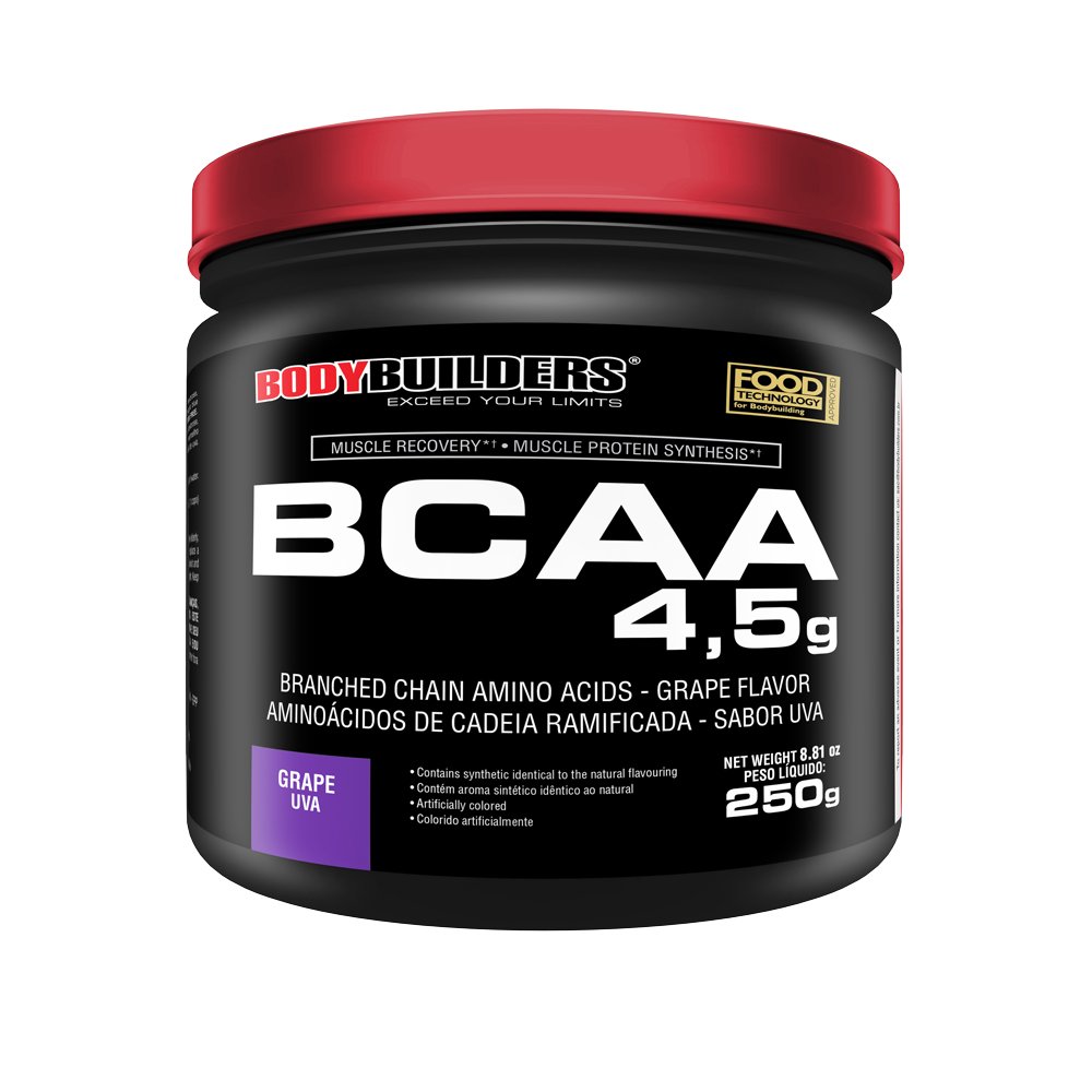 BCAA 4.5 - POWDER - 250 g - Sabor Uva - Bodybuilders
