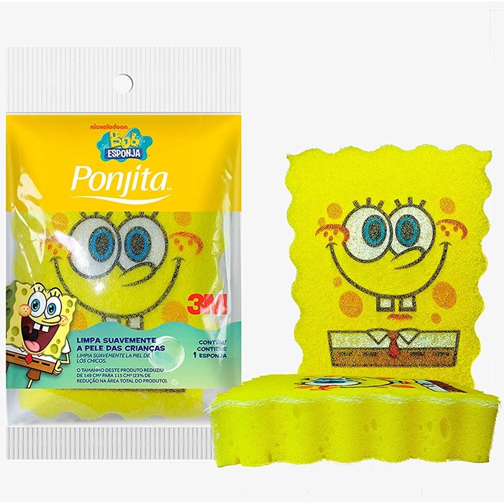 Esponja para Banho 3M Infantil Bob Esponja