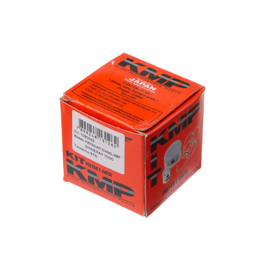 Pistao Kit C/Anel Kmp Shineray 70Cc Std