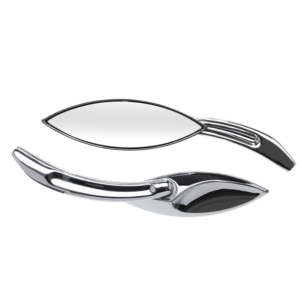 Espelho Retrov. Crom. Moto X (Par) Olho Braco Oval Mini Lt F