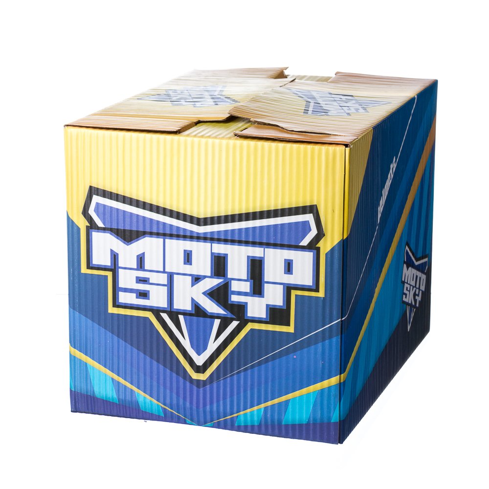 Capacete Motosky Collection Sky Phantom Branco Com Verme. 60