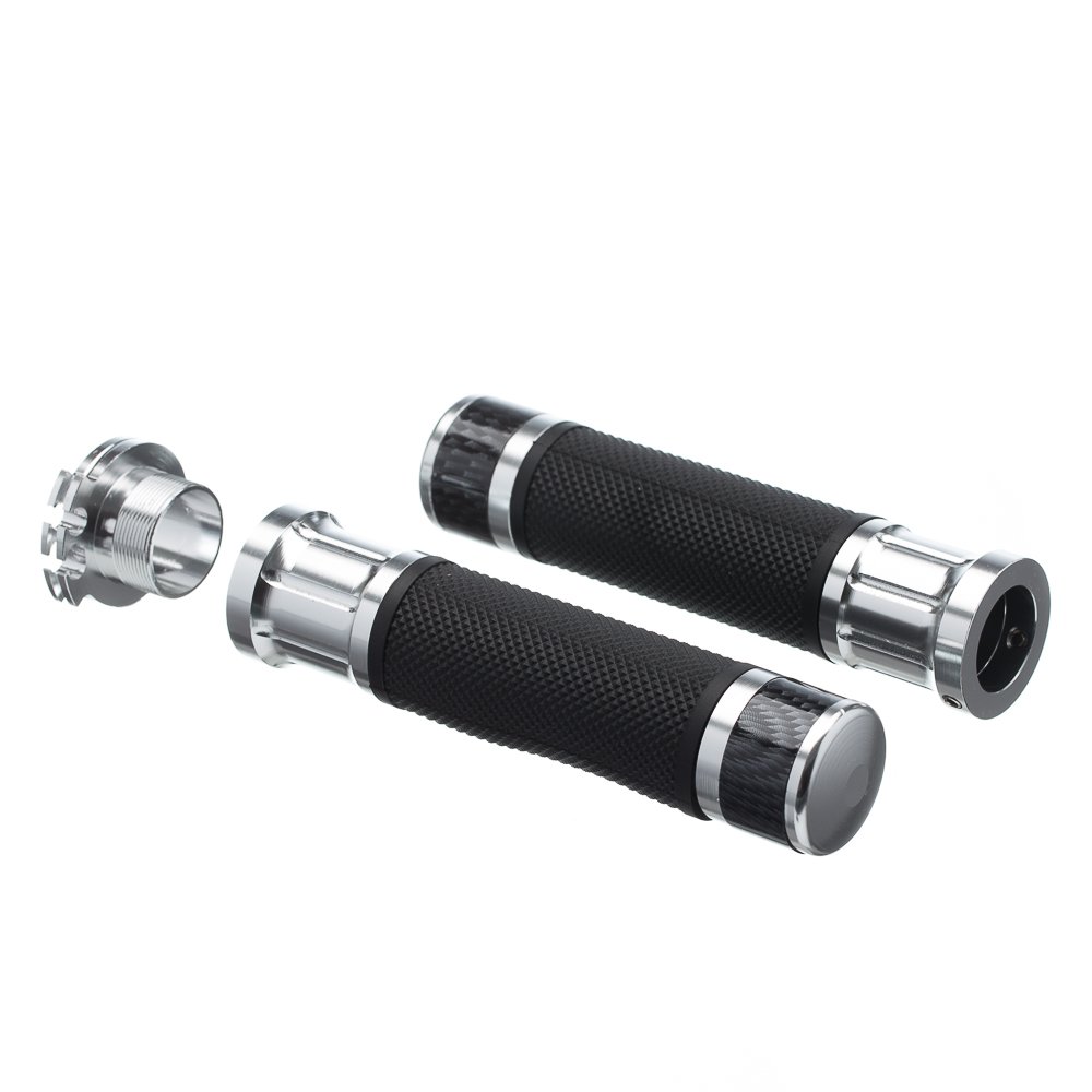 Manopla Bering Superbike C/Peso E Guia Do Cabo Univ. Prata