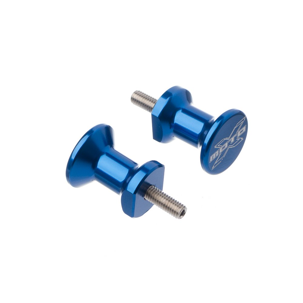 Slider Traseiro Em Aluminio Moto X Yam-R1/R6 Aprillia Azul
