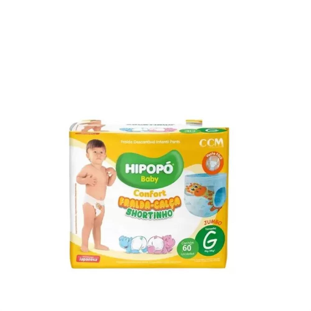Fralda Calca Hipopo Confort Bag G - 60Und