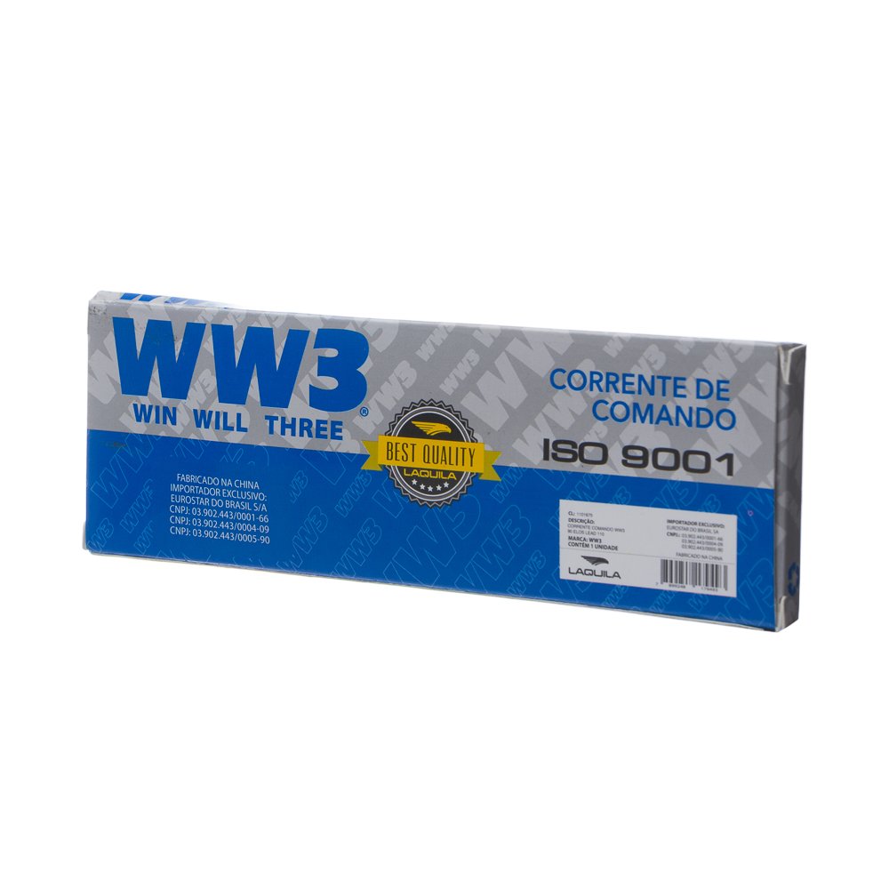Corrente Comando Ww3 90 Elos Ybr 125 2006/ Factor/Lead 110