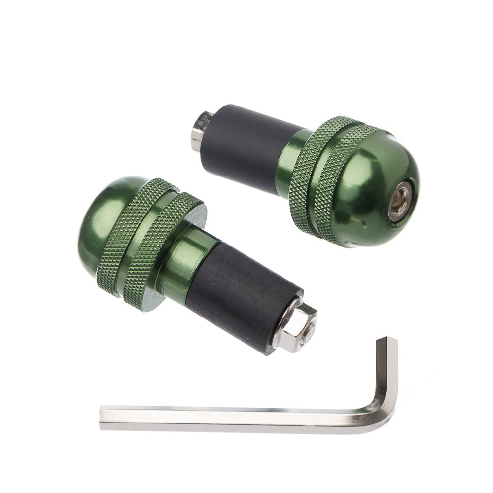 Peso De Guidao Moto X Universal(Par) Aluminio Verde