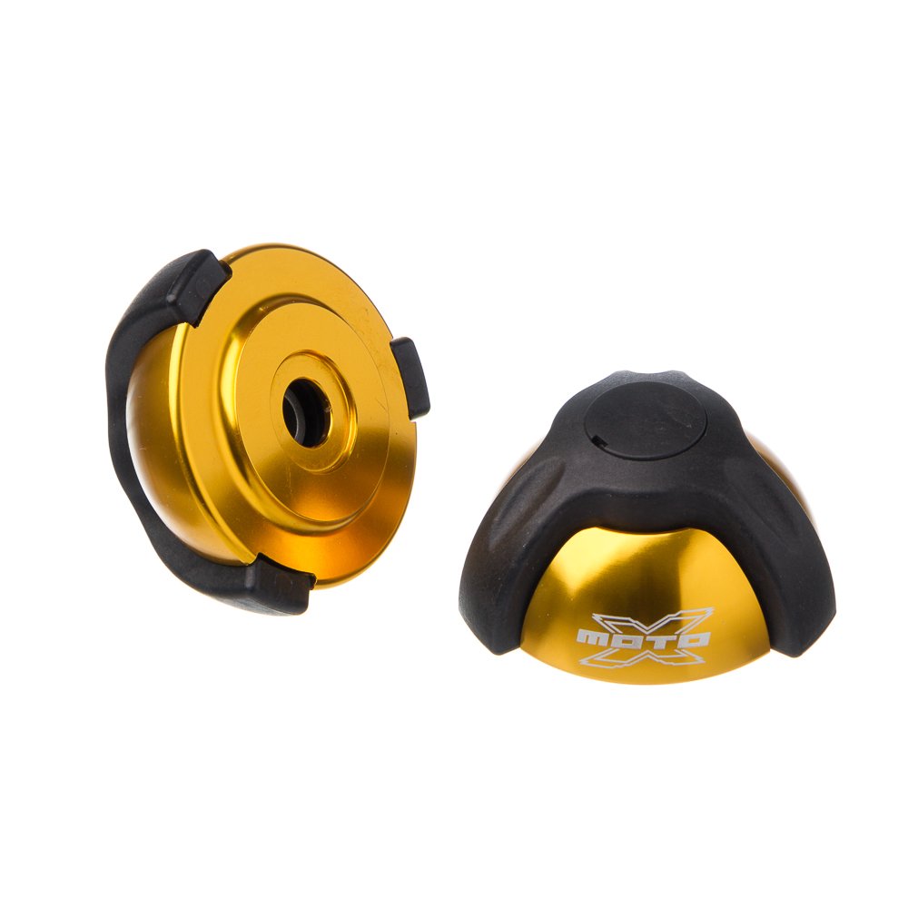 Slider Universal - Batente Em Aluminio Moto X 1 Peca Dourado