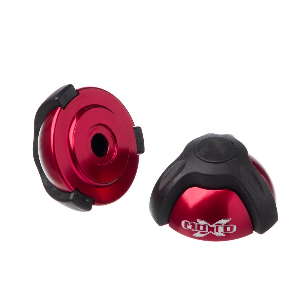 Slider Universal - Batente Em Aluminio Moto X 1 Pc Vermelho