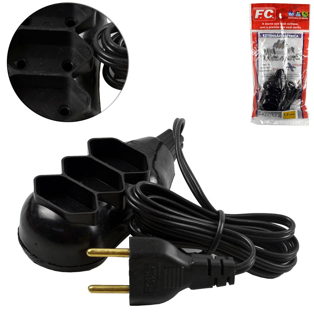 EXTENSAO 1,5M 226956/2695 PTO FC 3 SAIDAS