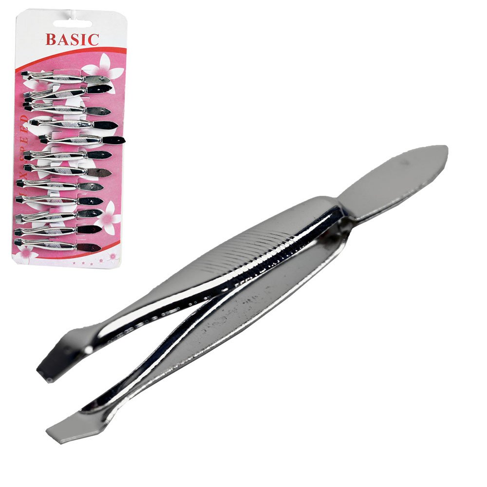PINCAS INOX (12PCS) 568043 P/SOBRANCELHA