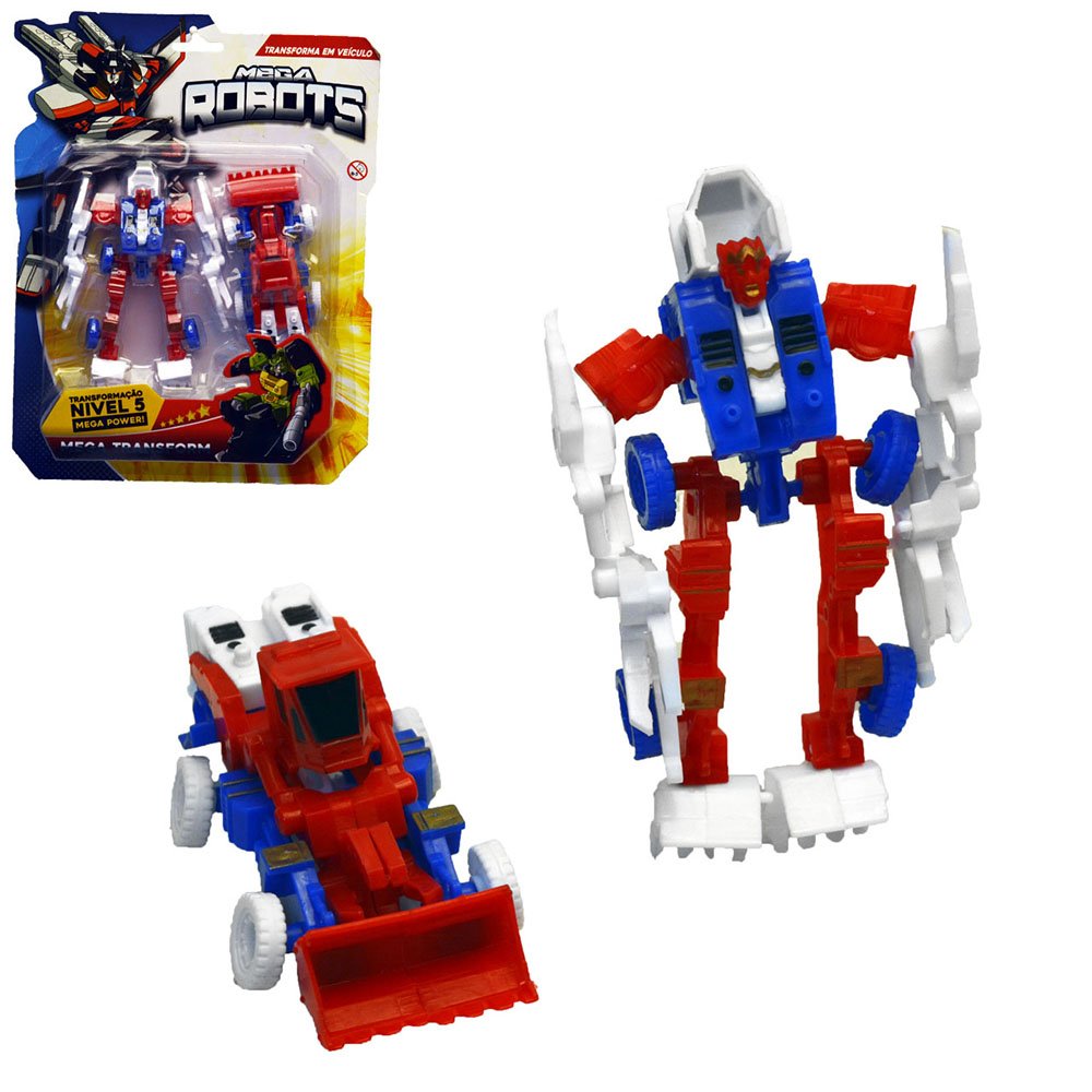 ROBO (2PCS) SORT AKT3183 PLAST MEGA ROBOTS///