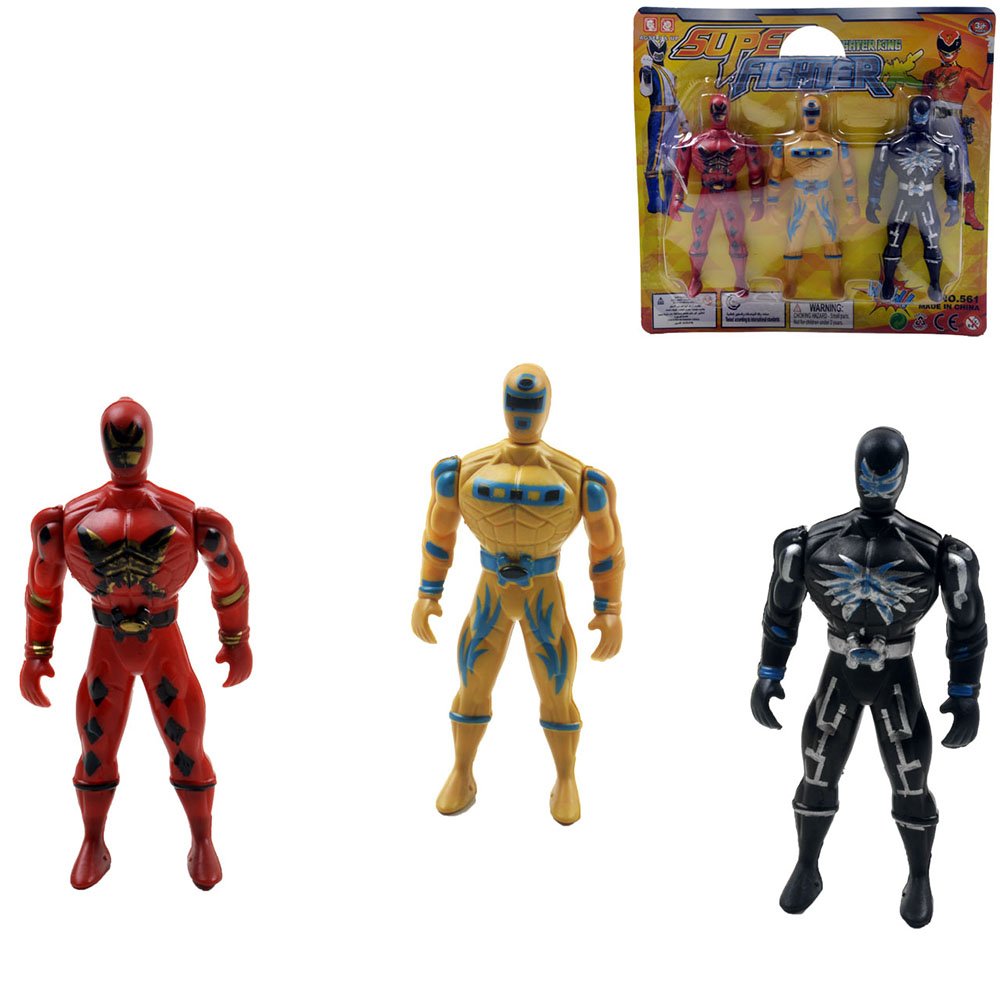 BONECO HEROIS (3PCS) AKT3277 PLAST COLOR