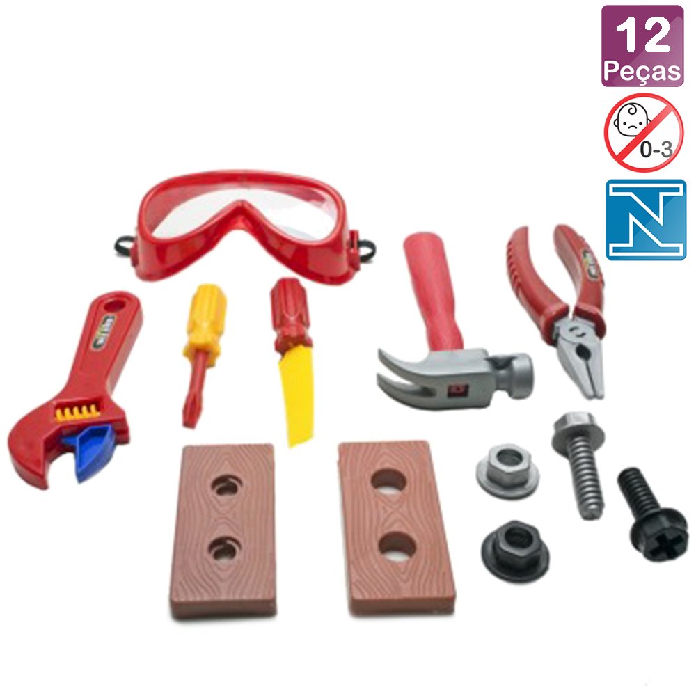 KIT FERRAMENTAS INF (12PCS) HC0649314/4931 PLAST COLOR