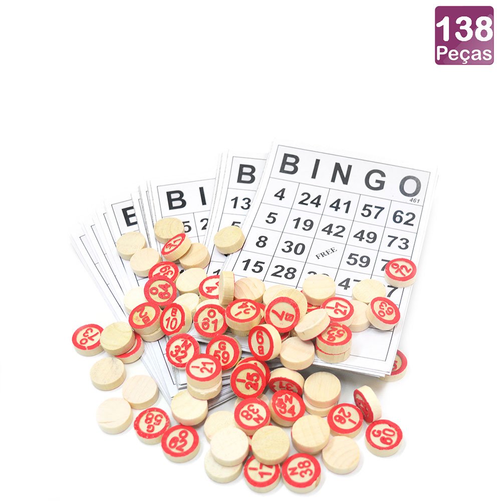 JOGO BINGO (48 CASTELAS) SP52134/3058 C/90FICHAS COLOR (Emb. contém 1un)