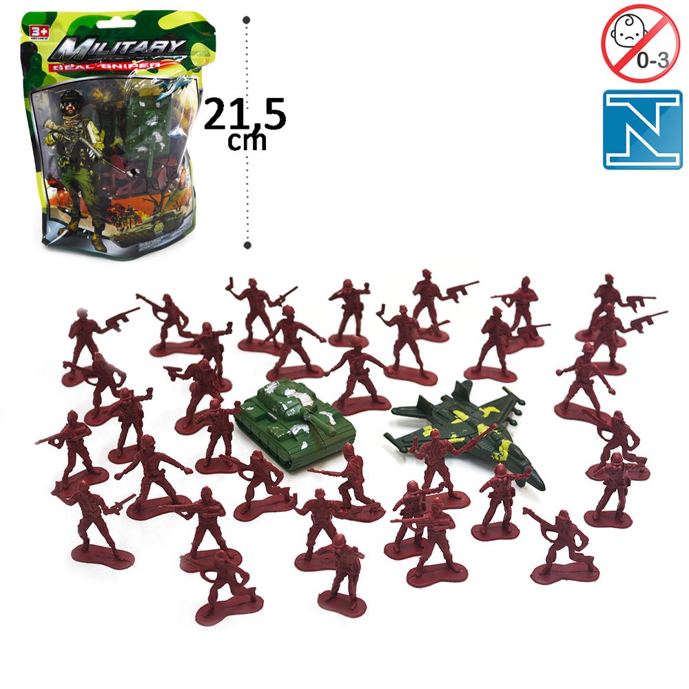 PACOTE SOLDADO TOYS-180132 PLAST EXERCITO