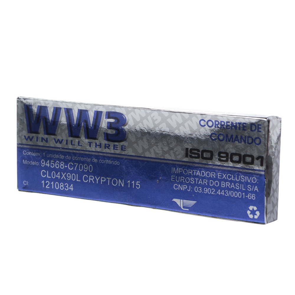 Corrente Comando Ww3 90 Elos Crypton 115