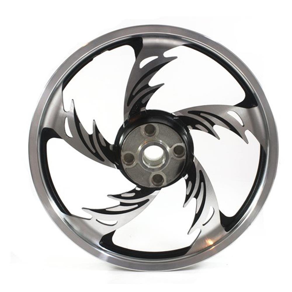 Roda Aluminio Traseira Temco Orion Crom/Pto Cg 150 Ks/Es/Esd