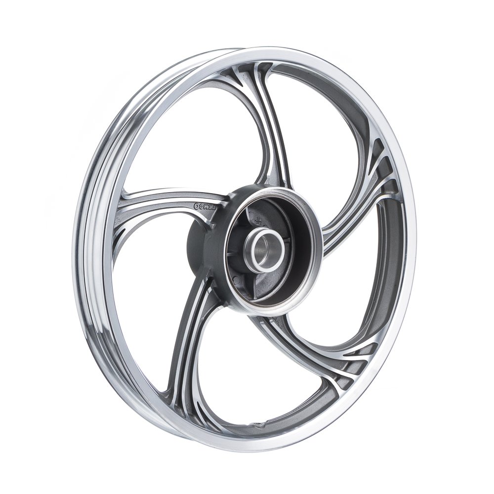Roda Aluminio Traseira Temco Icarus Cinza Ybr 125 Ks/Es