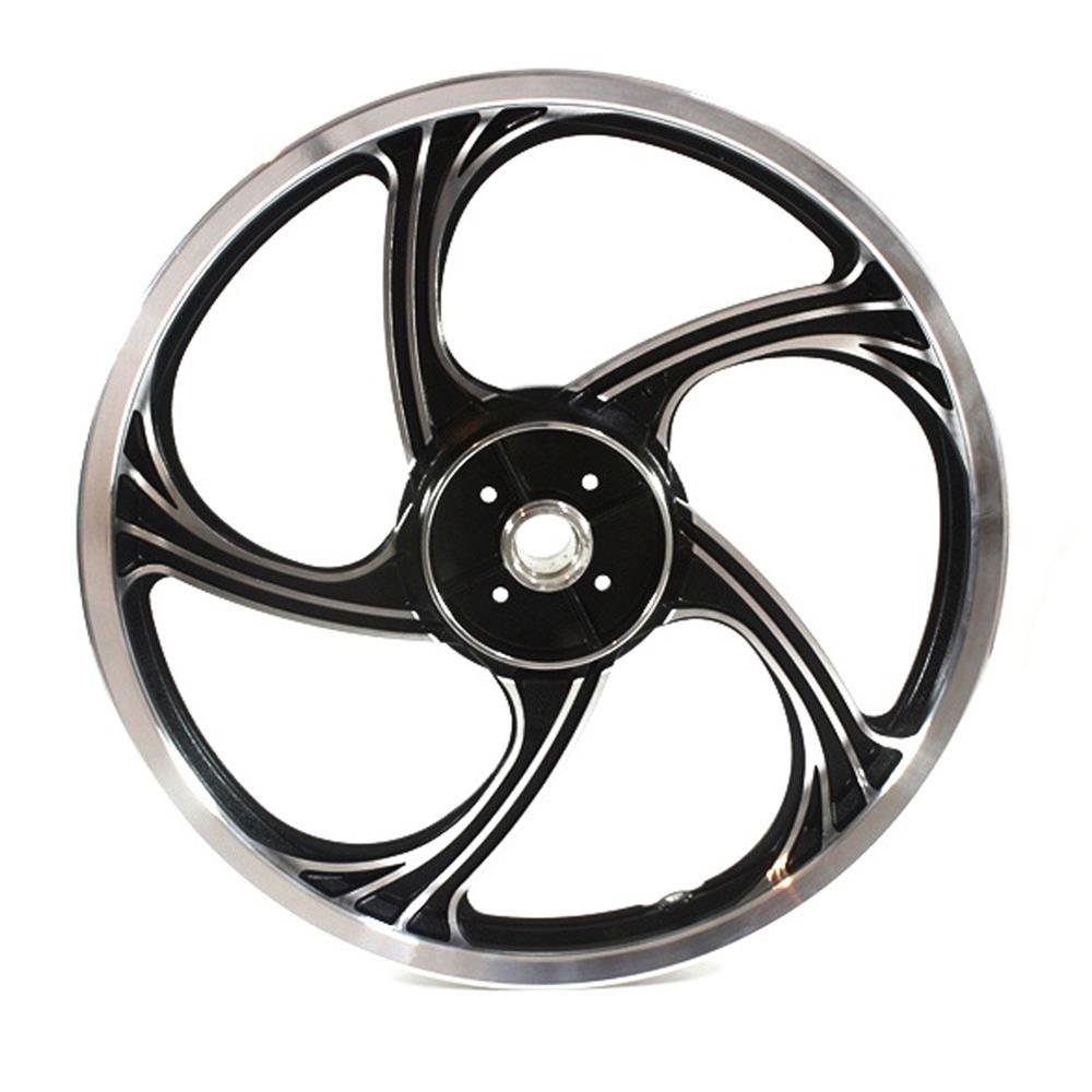 Roda Aluminio Traseira Temco Icarus Preto Ybr 125 Ks/Es