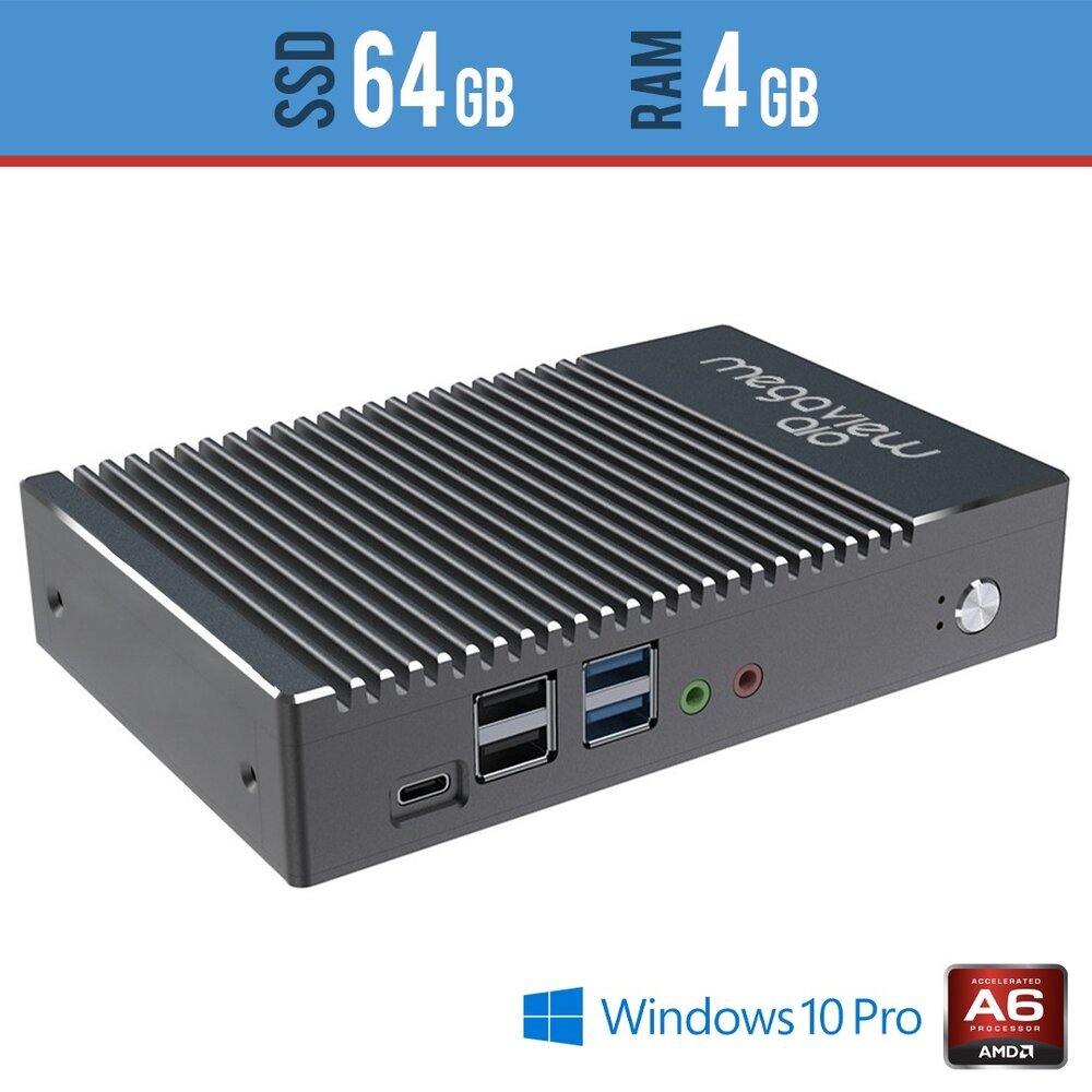 Mini Pc Megaview K1 Amd- 4gb Windows Pro Com Ssd64gb