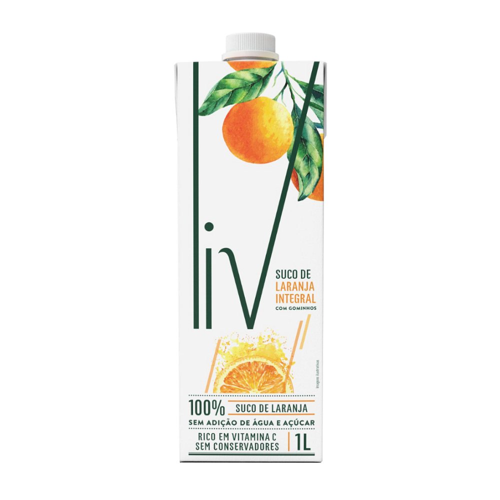 Liv Integral Laranja com Gominhos 1 L