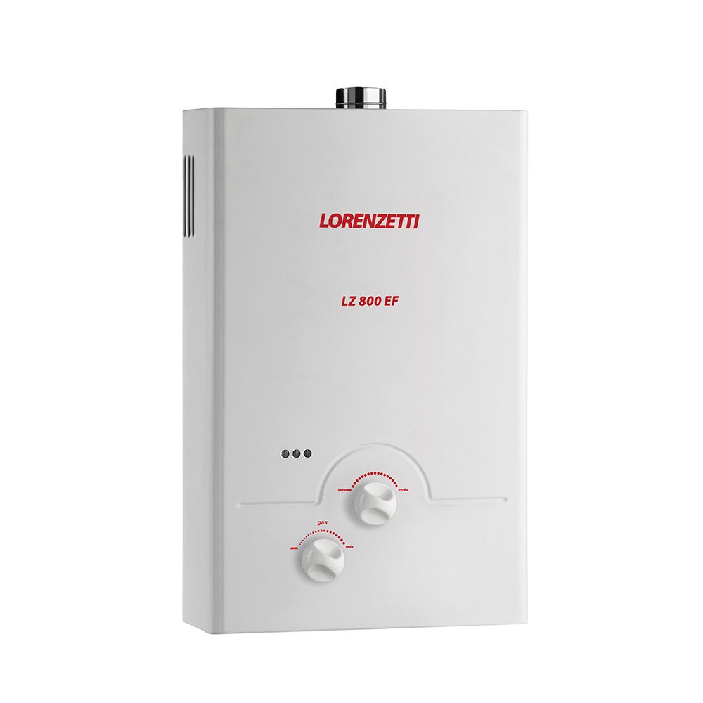 AQUECEDOR A GÁS LZ 800EF GN 8,0 LTS/MIN LORENZETTI