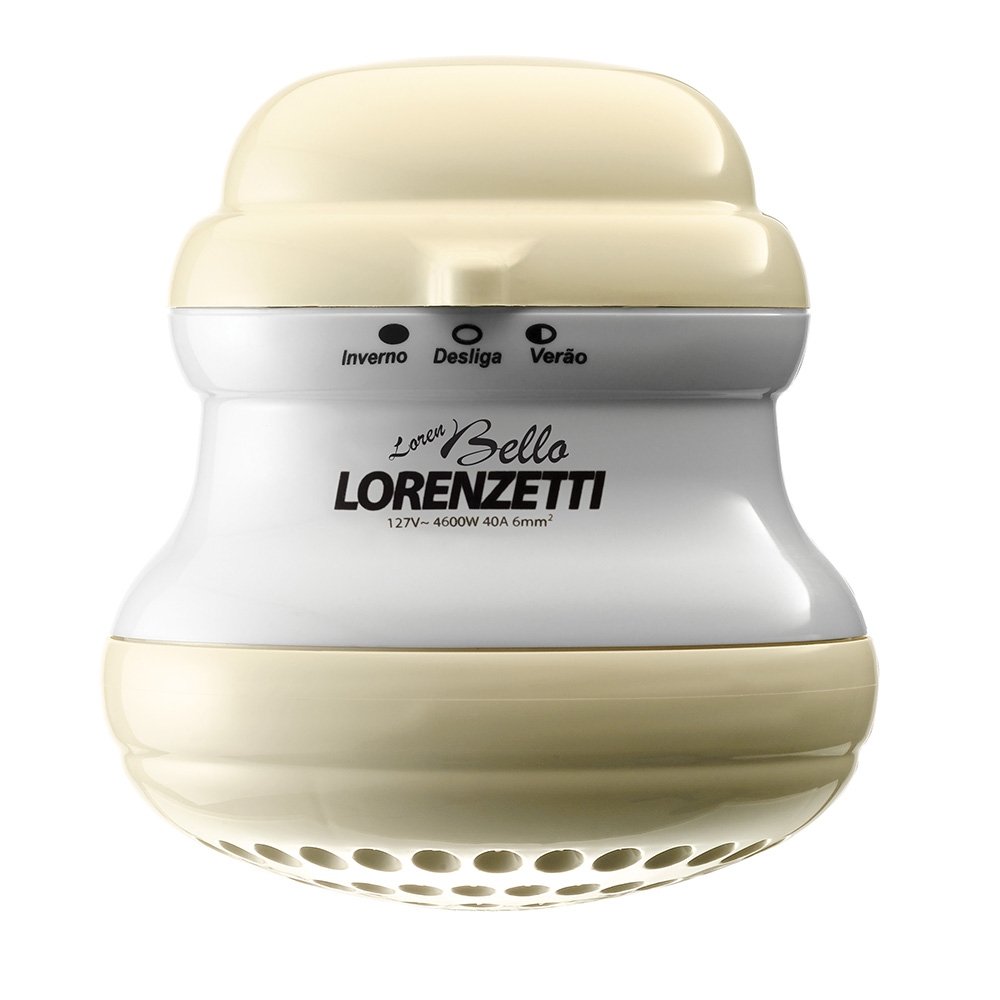 Chuveiro Lorenzetti Loren Bello Bege com Cano 5500W 110V