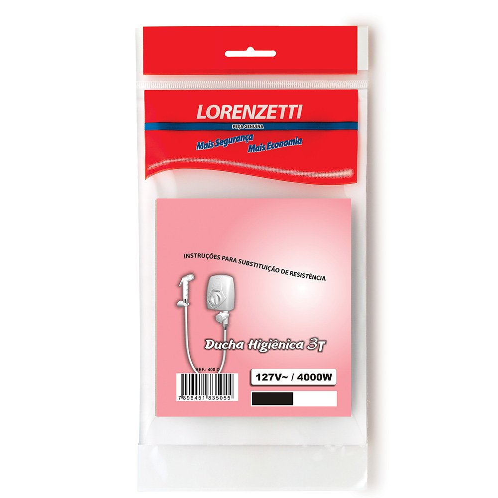 Resistência 400-D Ducha Higiênica 3T 127V 4000W Lorenzetti (Emb Contem 8 und)
