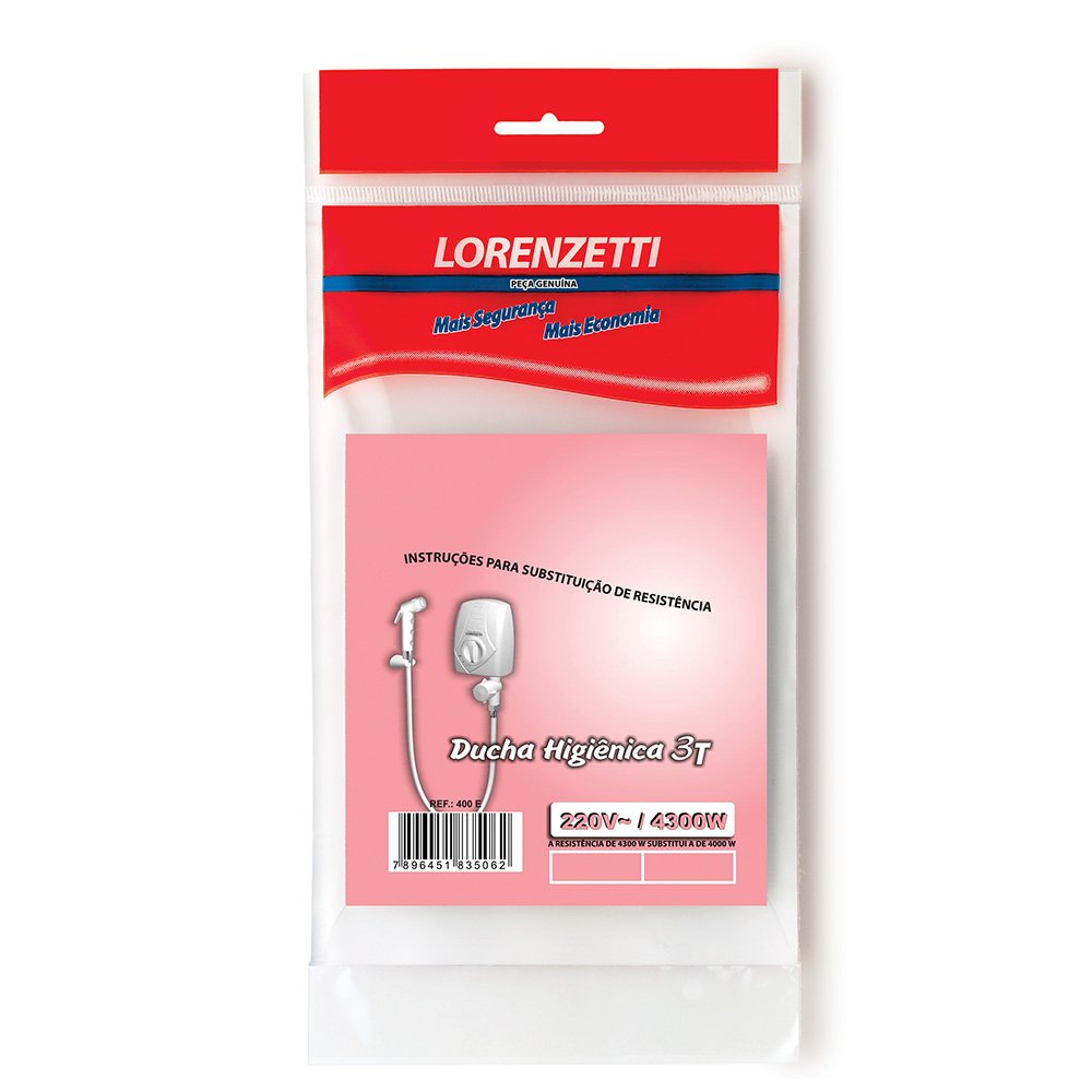 Resistência 400-E Ducha Higiênica 3T 220V 4300W Lorenzetti (Emb Contem 8 und)