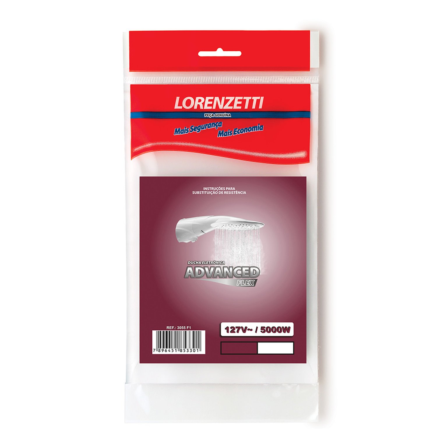 Resistência 3055-F1 Advanced Flex 127V 5000W Lorenzetti (Emb Contem 8 und)