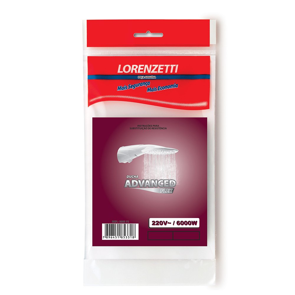 Resistência 3055-F2 Advanced Flex 220V 6000W Lorenzetti (Emb Contem 8 und)