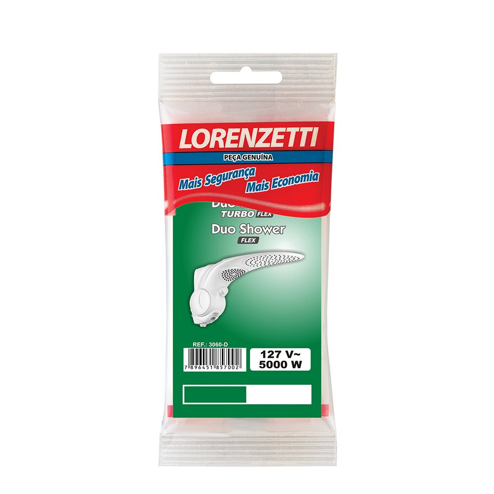 Resistência 3060-D Duo Shower Flex 127V 5000W Lorenzetti (Emb Contem 10 und)