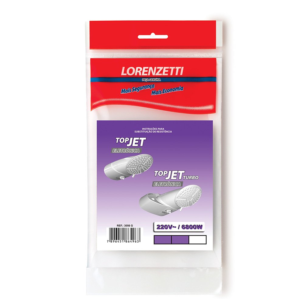 Resistência 3056-G Top Jet Eletrônico 220V 6800W Lorenzetti (Emb Contem 8 und)