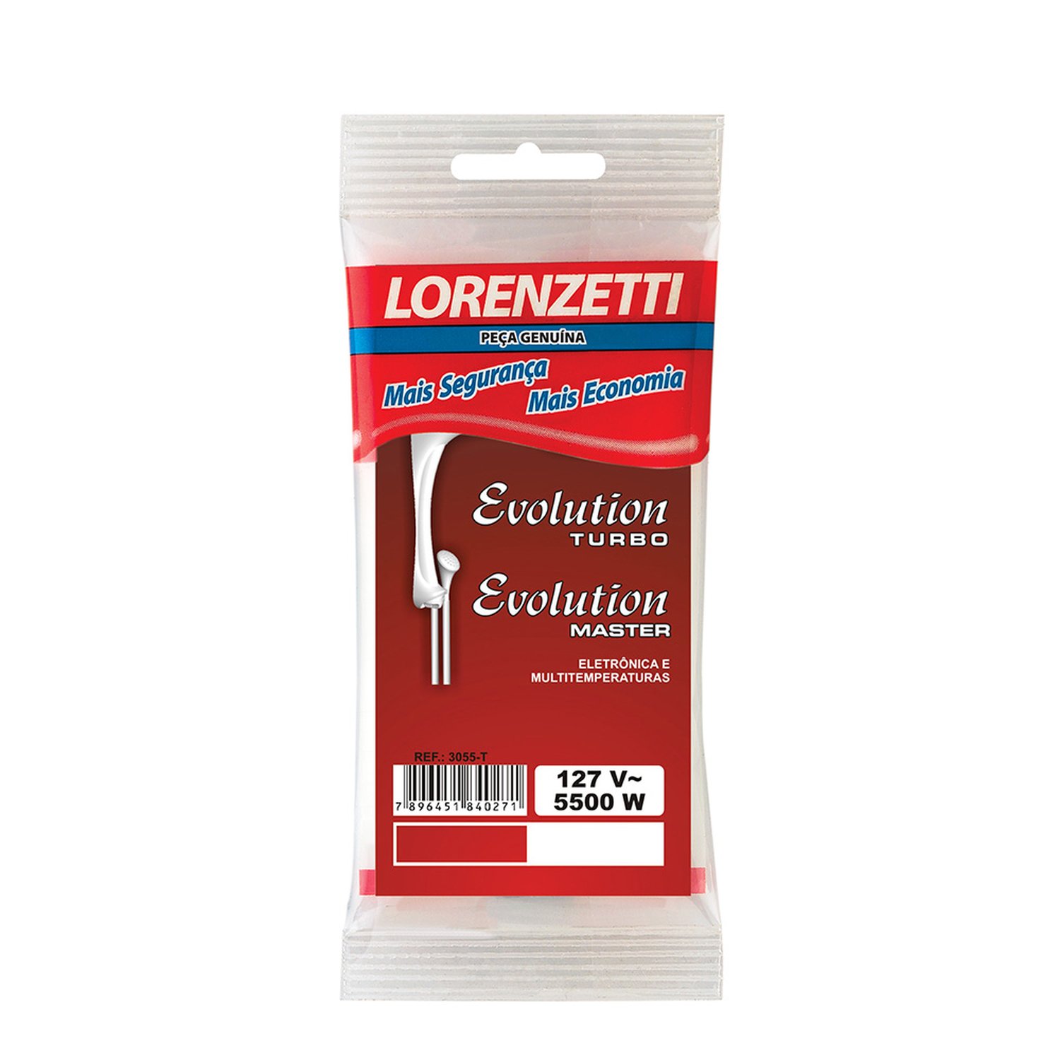 Resistência 3055-T Evolution 127V 5500W Lorenzetti (Emb Contem 10 und)