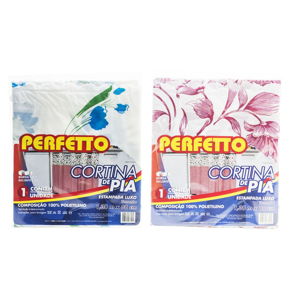 CORTINA PIA 1,35MX85CM 6141/0141 LUXO ESTAMP SORT