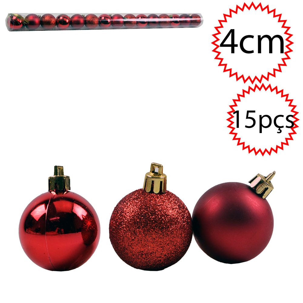 Bola De Natal 15 Peças