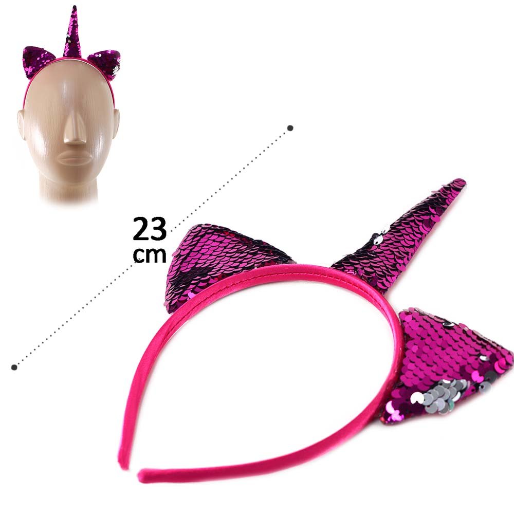 Tiara De Unicornio Com Lantejoulas