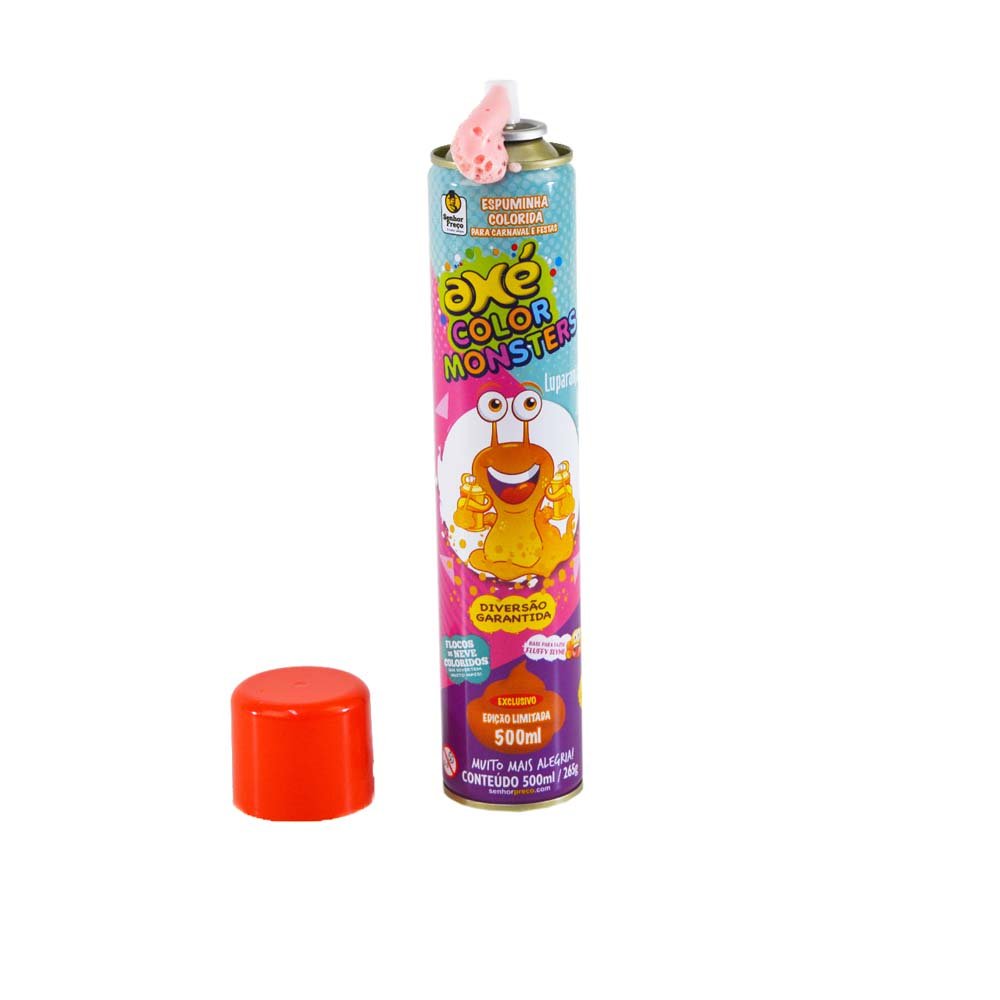 Espuminha 500 Ml Laranja Para Festa