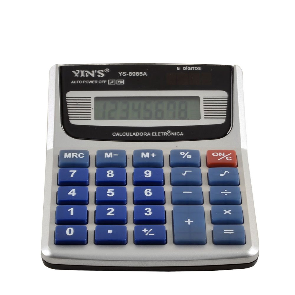 CALCULADORA MESA (8DIG) YS8985A/7383 BATERIA