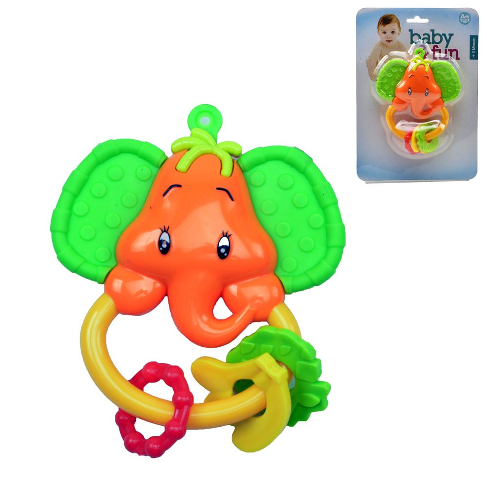 CHOCALHO AKT3154 ELEFANTE PLAST COLOR BABY FUN