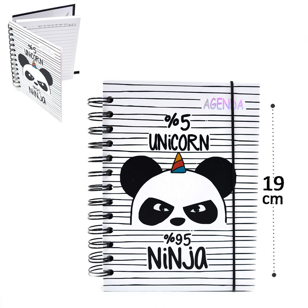 AGENDA ESPIRAL 160FLS AG32-571G/0116 PANDA SORT