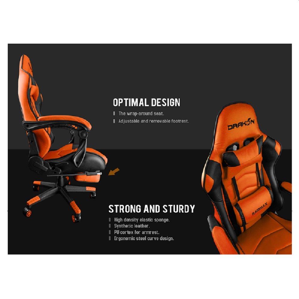 Cadeira Gamer Super Confortável DK-709RD Vermelha - Raidmax