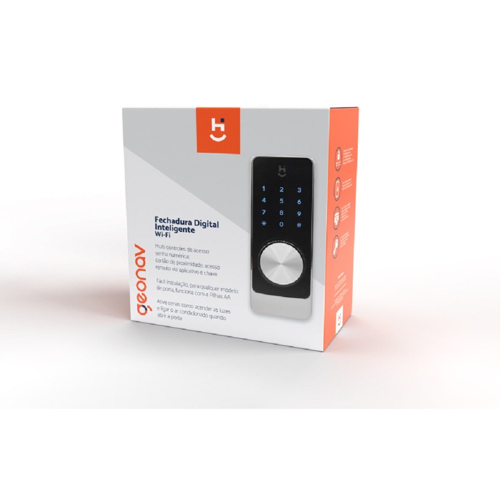 Fechadura Inteligente Digital Wi-Fi com Biometria - Geonav