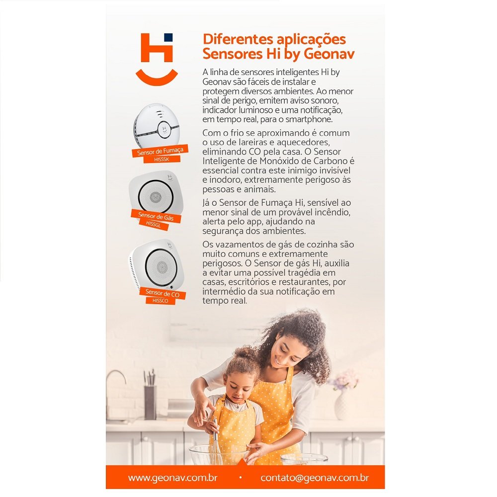 Sensor Inteligente de Gás Wi-Fi - Geonav