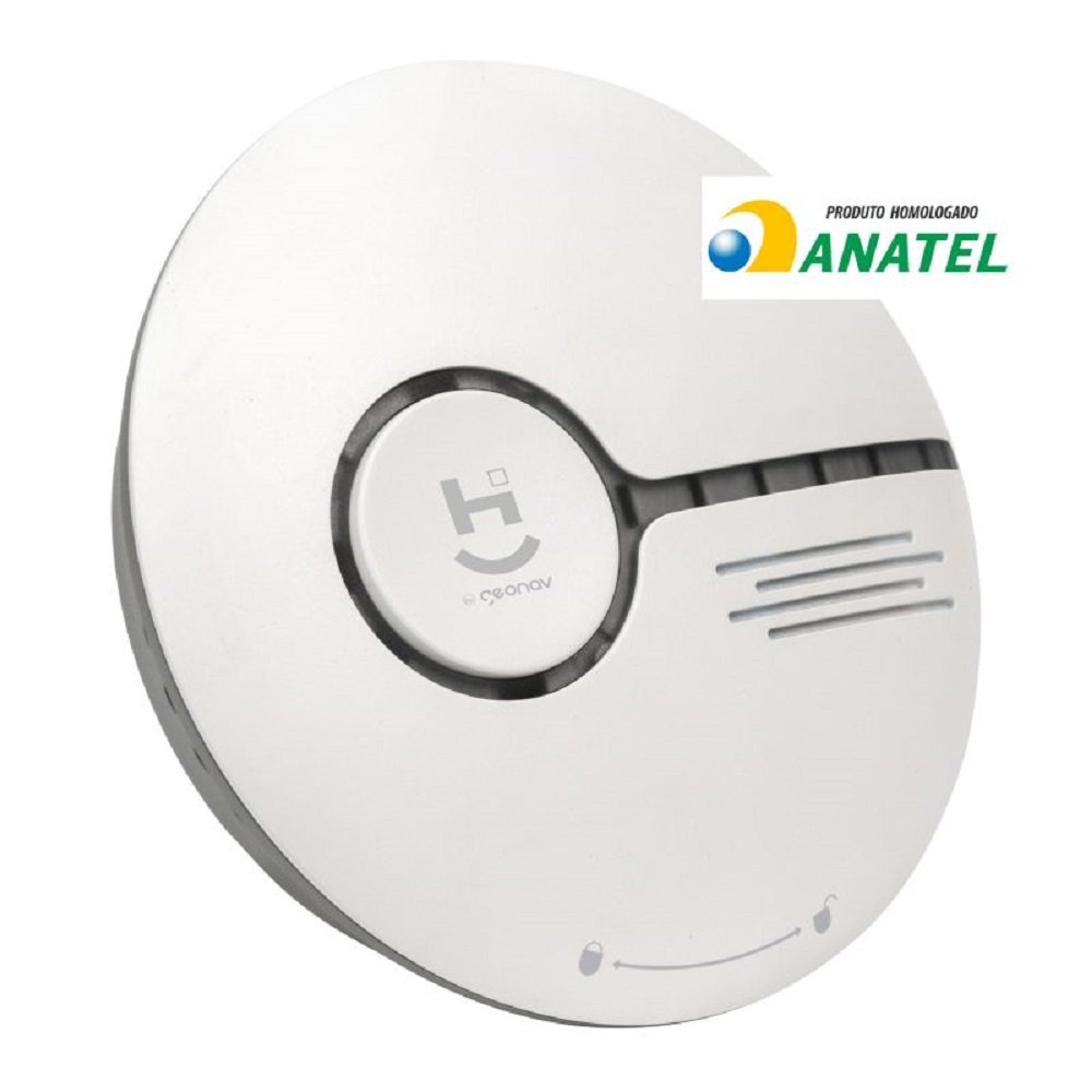 Sensor Wi-Fi Inteligente de Fumaça - Geonav