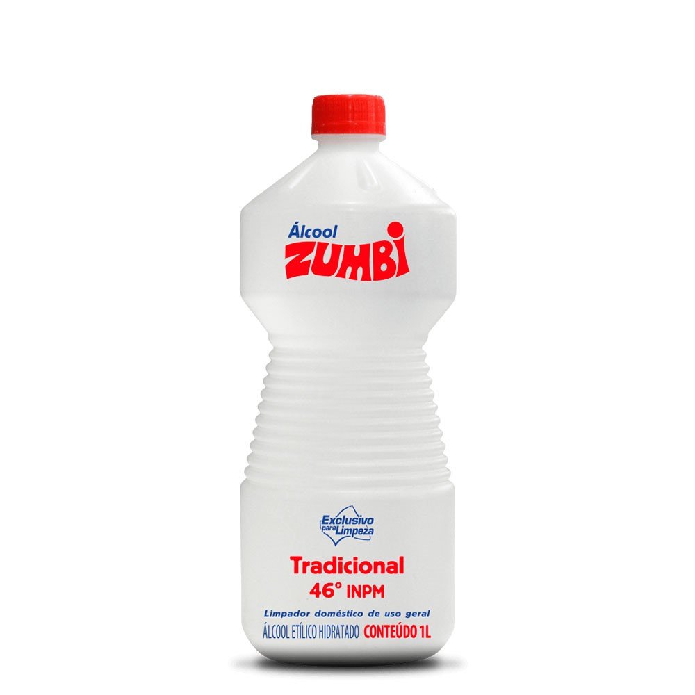 Alcool Com Bicarbonato Zumbi Limp Uso Geral 1L