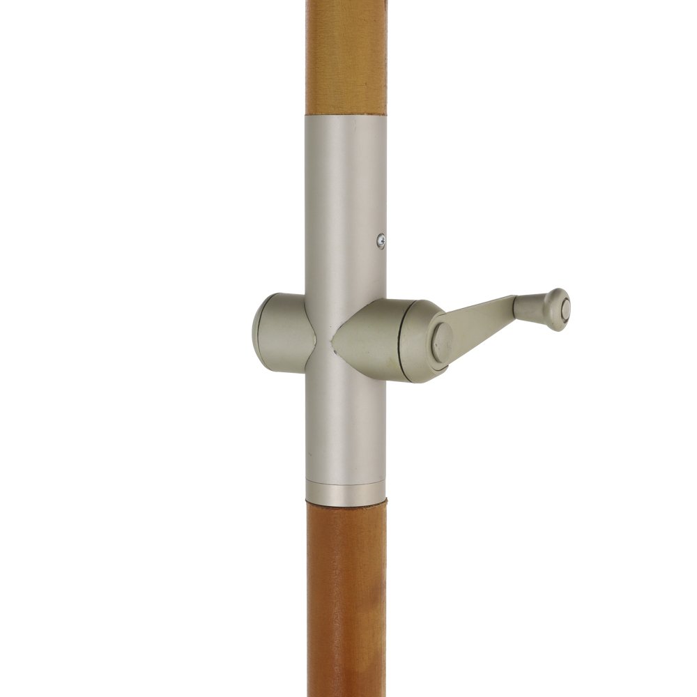 Ombrellone Embaú Bagum 2,70 M X 8 Madeira Com Manivela - Marrom