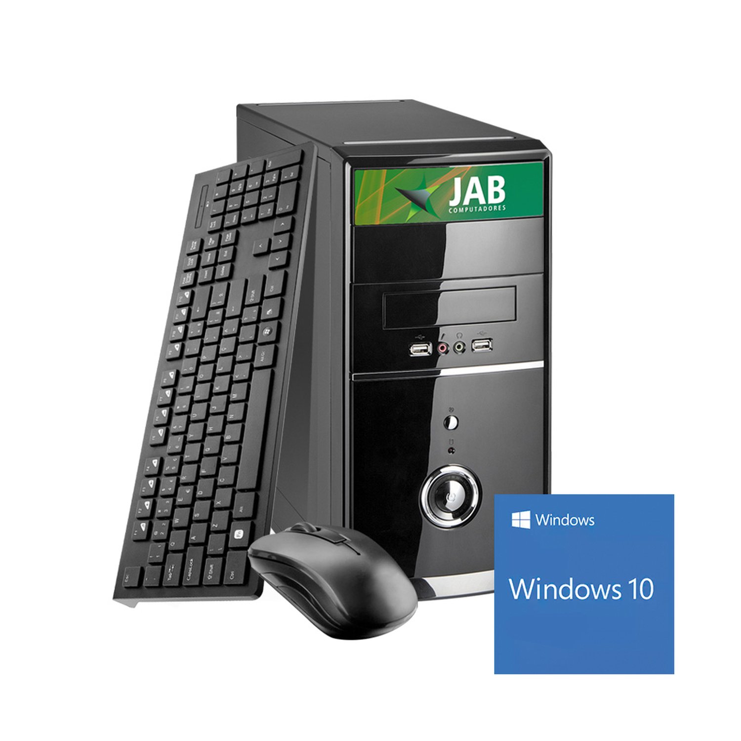 Computador JAB Intel Core I5 2400 3.1 GhZ, Memoria RAM DDR3 de 4GB, SSD 120 Gb, Windows + Teclado +