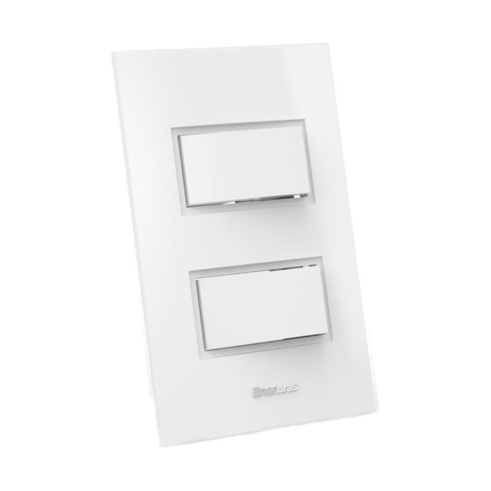 Interruptor 2 Teclas Enerbras Simples - 1407-Es